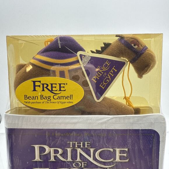 The Prince of Egypt (VHS, 1999 Clamshell) W/ Bean Bag Camel Toy Brand New Sealed - Picture 2 of 12